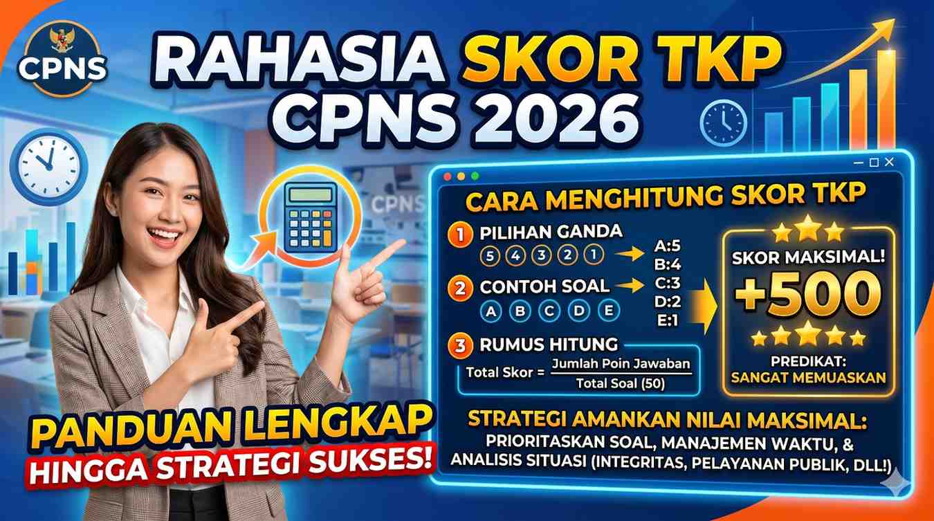 Bongkar Rahasia Skor TKP CPNS 2026: Panduan Lengkap Cara Menghitung dan Strategi Raih Nilai Maksimal!